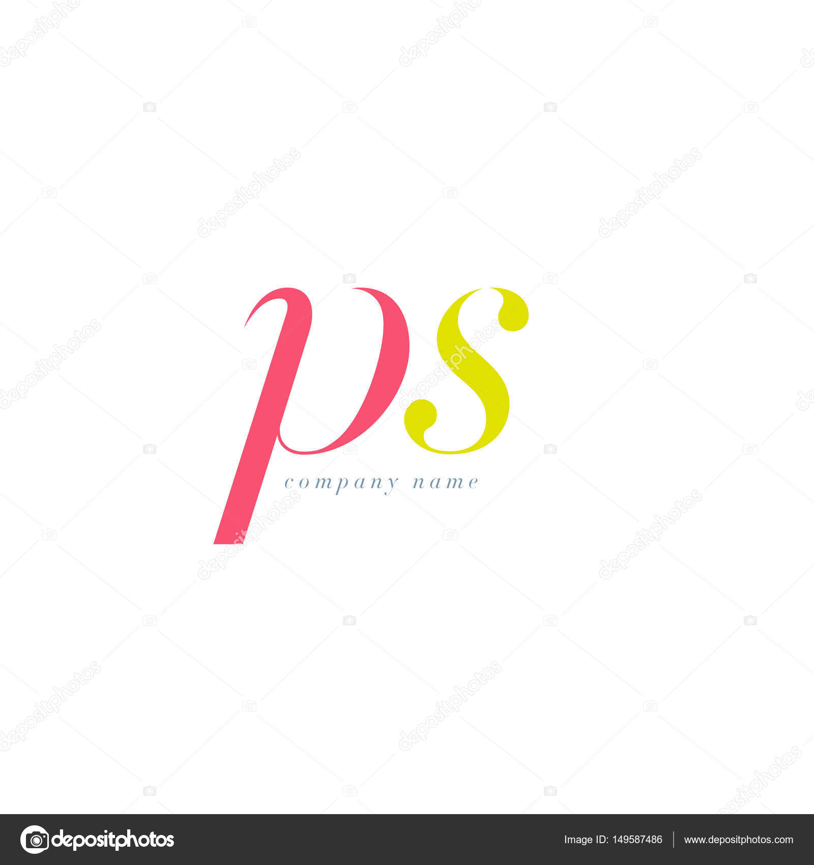 PS Italics Joint Letters Logo Stock Vector by ©brainbistro 149587486, image size:1600x1700