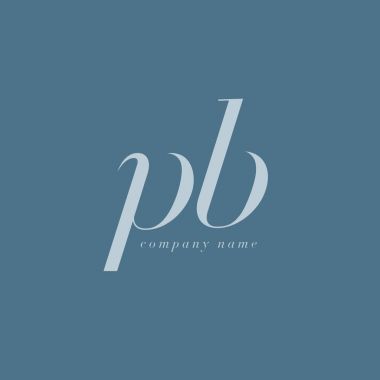 PB italik ortak harf Logo 