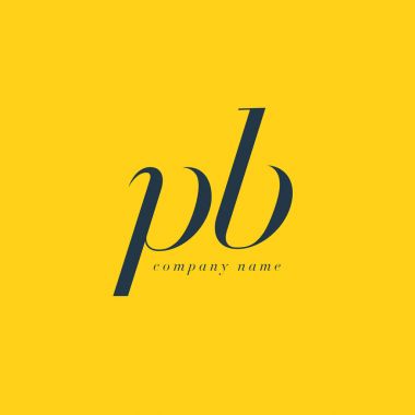 PB italik ortak harf Logo 