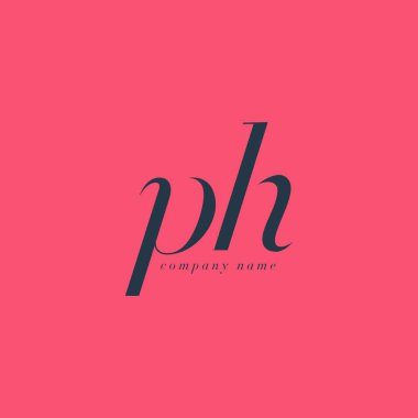 PH italik ortak harf Logo 