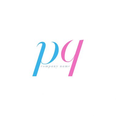 Pq italik ortak harf Logo 