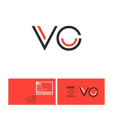 VC harf Logo kartvizit