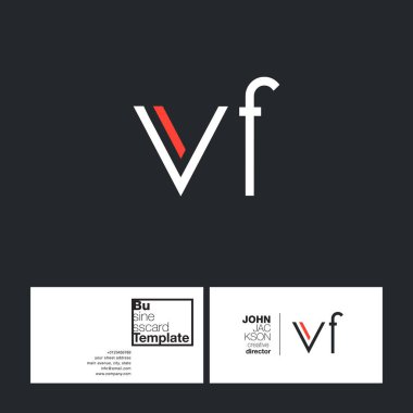 VF harf Logo kartvizit