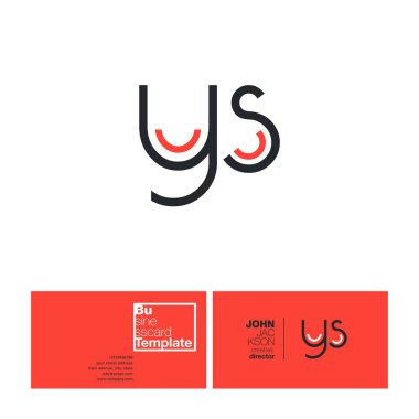 YS harf Logo kartvizit