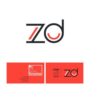 ZD harf Logo kartvizit