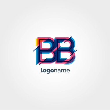 BB multicolour harf logo