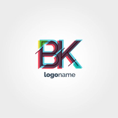 BK multicolour harf logo