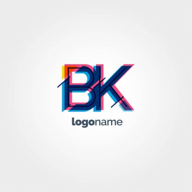 BK multicolour harf logo