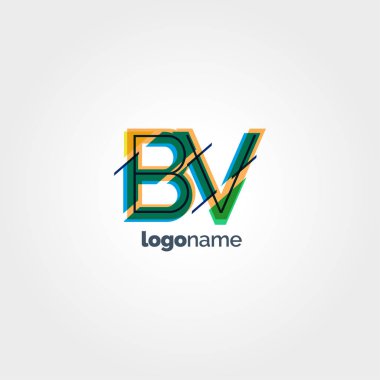 BV multicolour harf logo