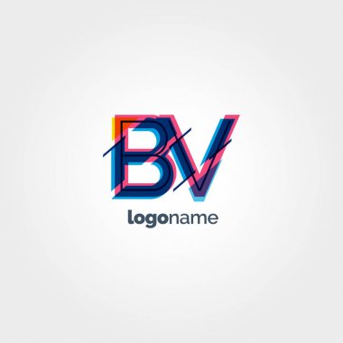 BV multicolour harf logo