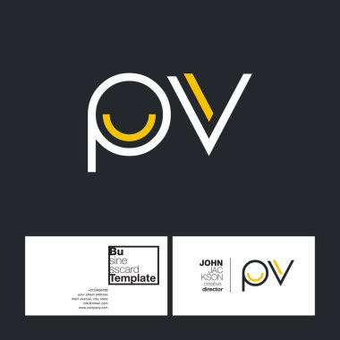 PV harf Logo kartvizit