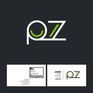 PZ harf Logo kartvizit