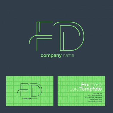 FD harf Logo kartvizit 