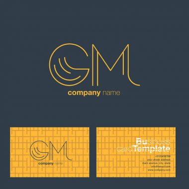 GM harf Logo kartvizit