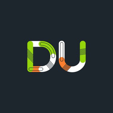 Bağlı du harf logo