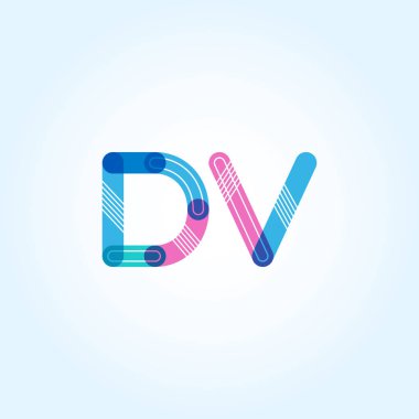 Bağlı Dv harf logo
