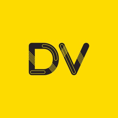 Bağlı Dv harf logo