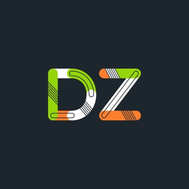 Bağlı Dz harf logo