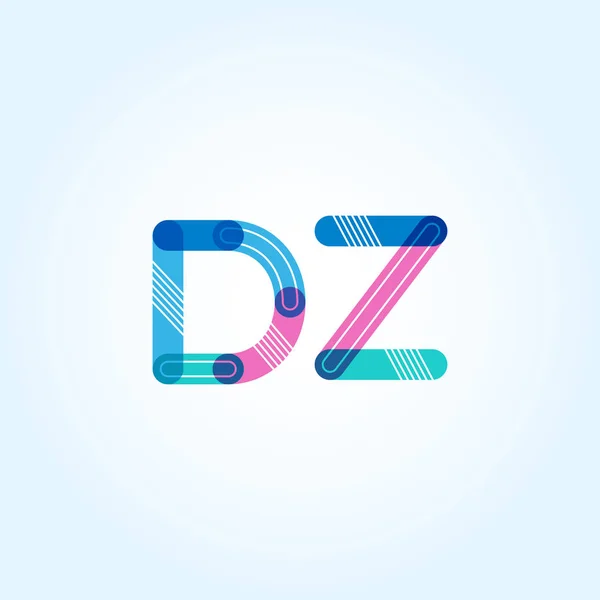 Dz 接続文字ロゴ — ストックベクタ