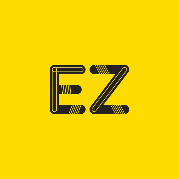 EZ letras conectadas logo — Archivo Imágenes Vectoriales