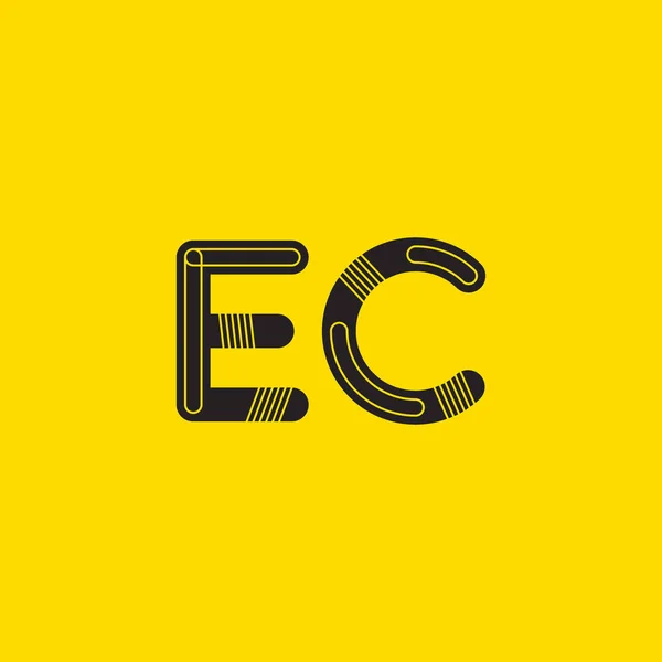 ES připojeny písmena loga — Stockový vektor