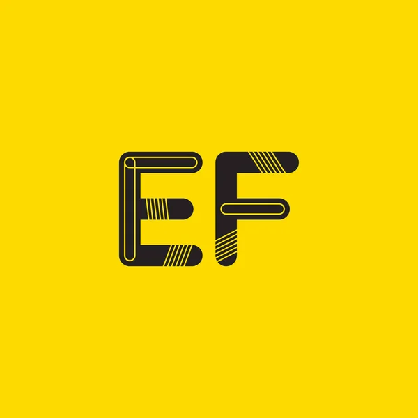 Ef 连接字母徽标 — 图库矢量图片