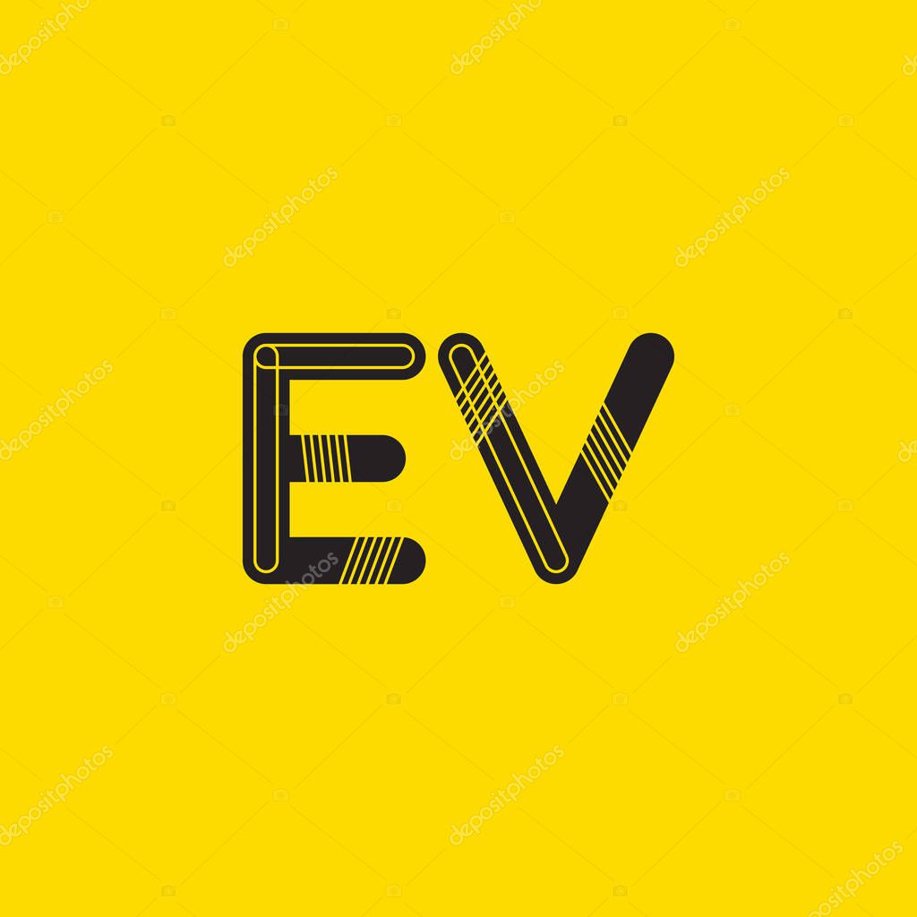 EV connected letters logo — Stock Vector © brainbistro 150966944