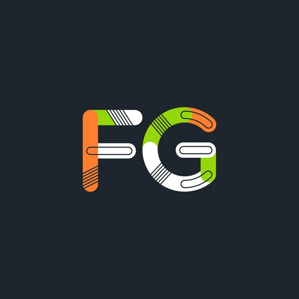 FG συνδεδεμένο γράμματα λογότυπο — Διανυσματικό Αρχείο