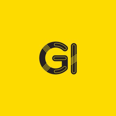 Bağlı gi harf logo