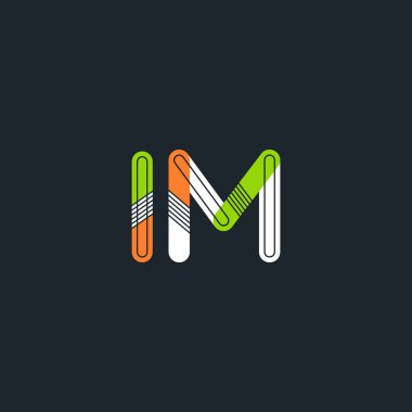 Im bağlı harf logo