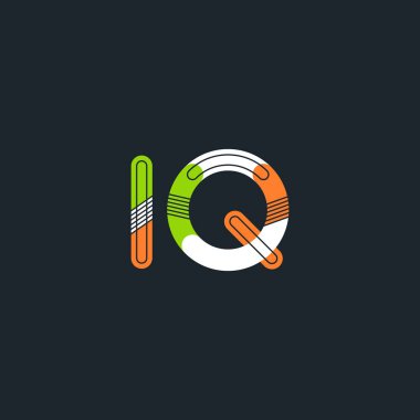 IQ harf logo bağlı