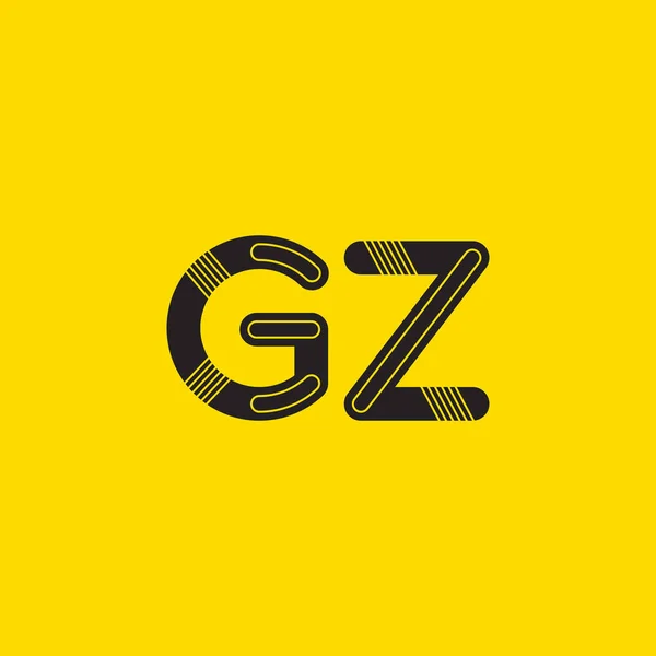 Gz 接続文字ロゴ — ストックベクタ