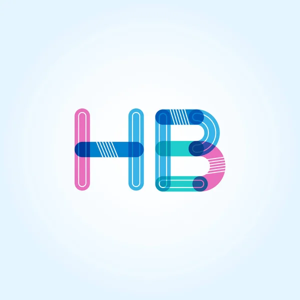 HB ansluten bokstäver logotyp — Stock vektor
