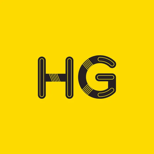HG kapcsolódó leveleket logó — Stock Vector