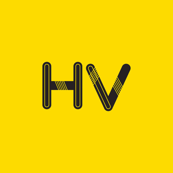 HV connected letters logo