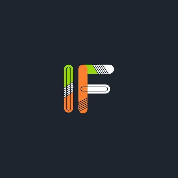 Als verbonden brieven logo — Stockvector