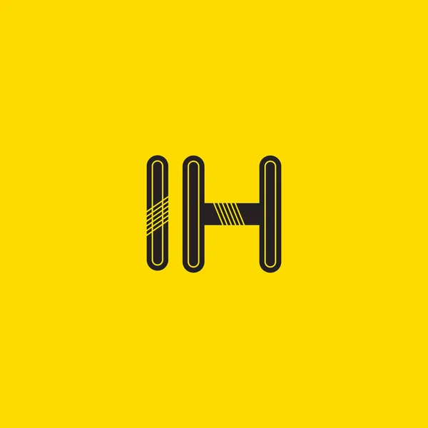 IH συνδεδεμένο γράμματα λογότυπο — Διανυσματικό Αρχείο
