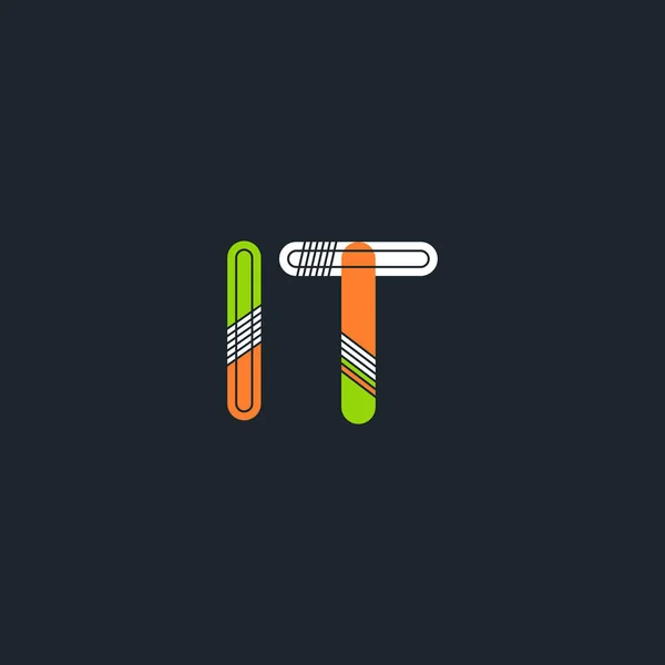 Het verbonden brieven logo — Stockvector