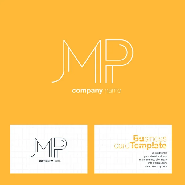 Lettres MP logo — Image vectorielle