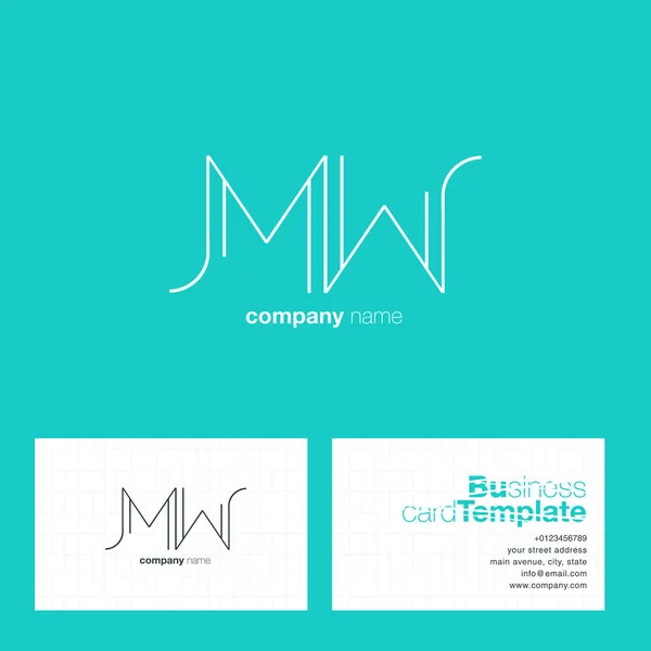 Logo des lettres MW — Image vectorielle