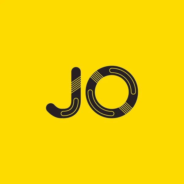 Logo de letras conectadas JO — Archivo Imágenes Vectoriales
