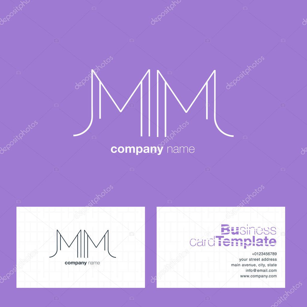 MM line letters logo