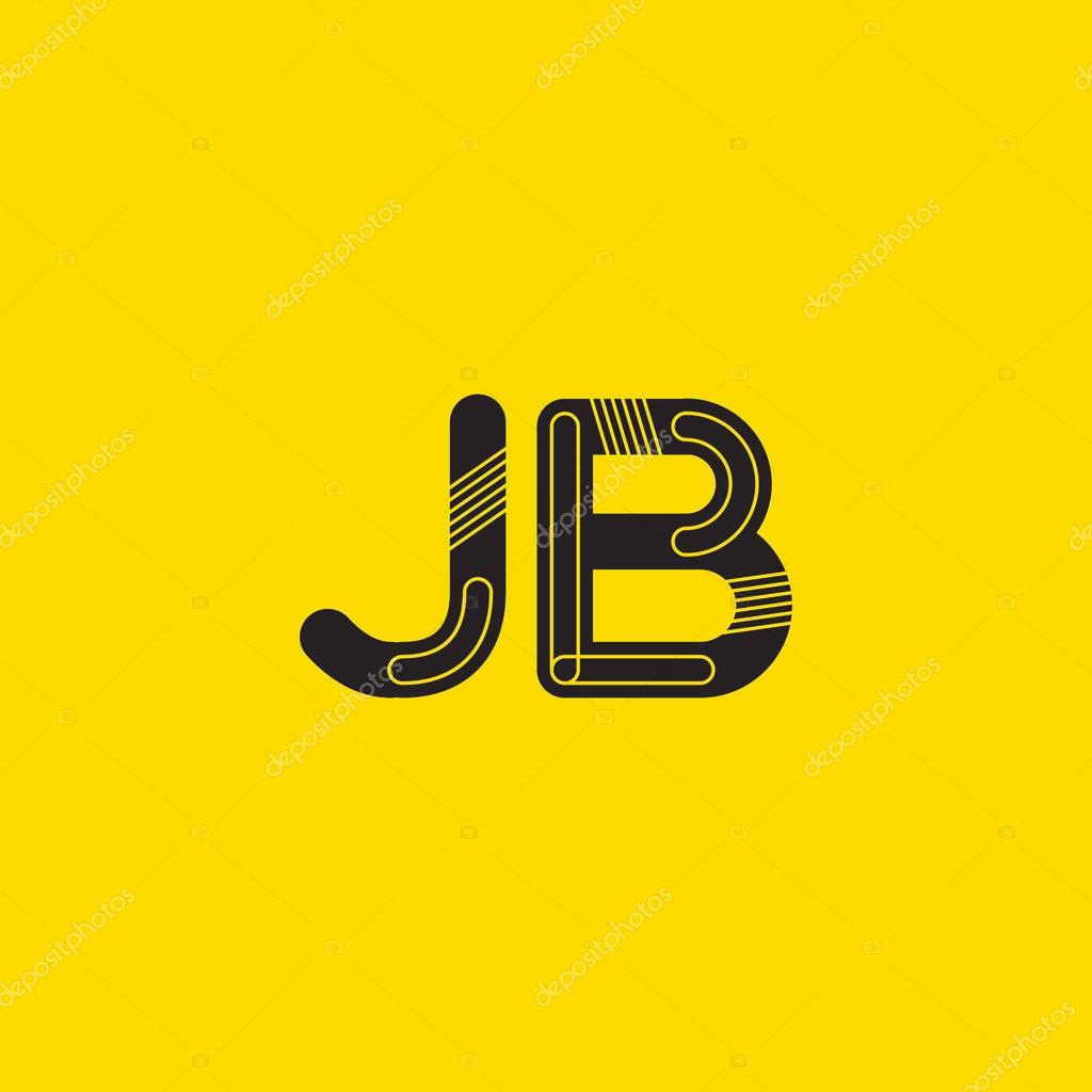 JB connected letters Company Logo template. Vector illustration, corporate identity