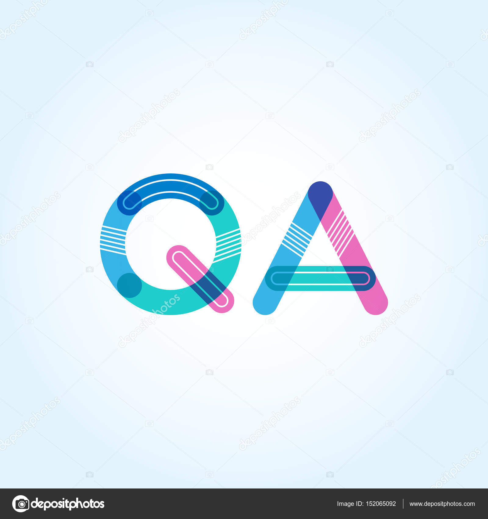 QA connected letters logo — Stock Vector © brainbistro #152065092