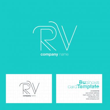 RV harf Logo kartvizit