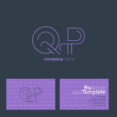QP harf Logo kartvizit