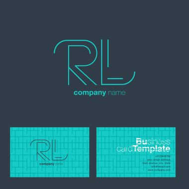 RL harf Logo kartvizit