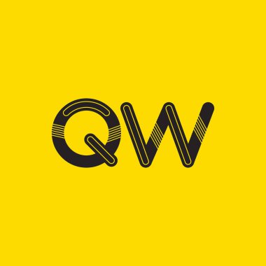 Qw harf logo bağlı