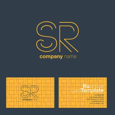 SR harf Logo kartvizit