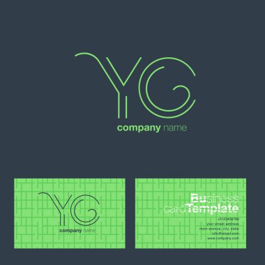 YC harf Logo kartvizit